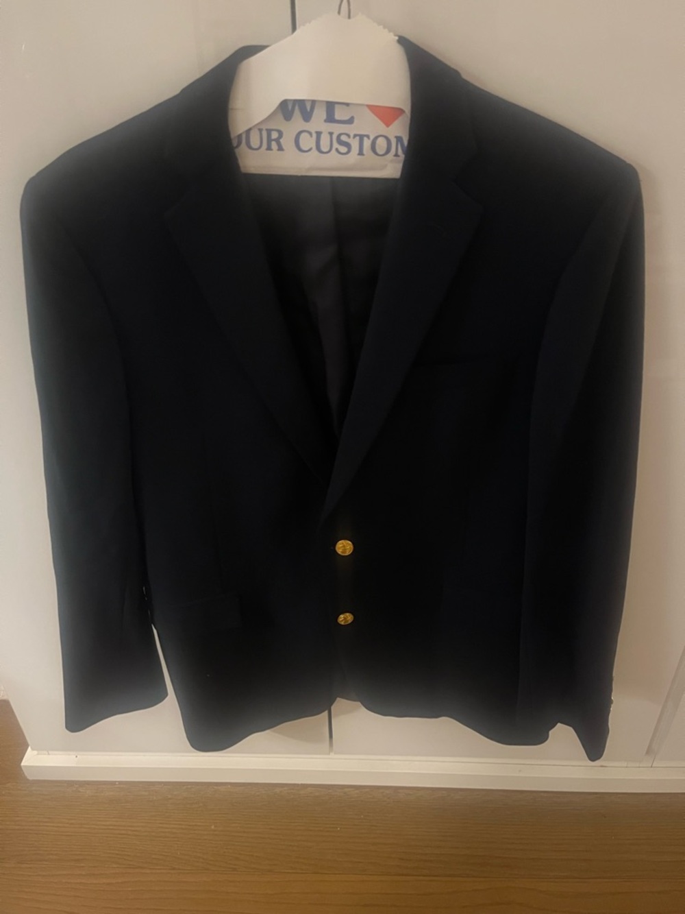 Classic Navy Men's Blazer with Gold Buttons - Brooks Brothers